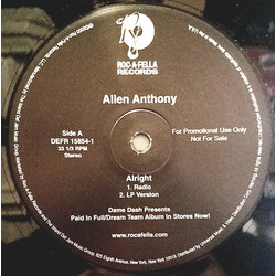 Allen Anthony Alright Vinyl 12" USED
