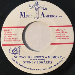 Stoney Edwards No Way To Drown A Memory / Reverend Leroy USED VINYL 7INCH 45 RPM SINGLE