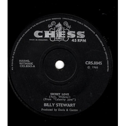 Billy Stewart Secret Love / Look Back And Smile Vinyl 7" USED