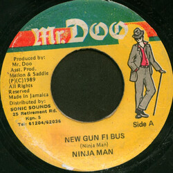 Ninjaman New Gun Fi Bus USED VINYL 7INCH 45 RPM