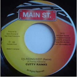 Cutty Ranks DJ's Riding West (Remix) USED VINYL 7INCH 45 RPM