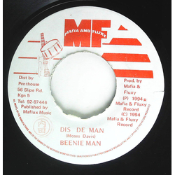 Beenie Man Dis De Man Vinyl 7" USED