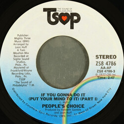 People's Choice If You Gonna Do It (Put Your Mind To It) USED VINYL 7INCH 45 RPM STYRENE STEREO