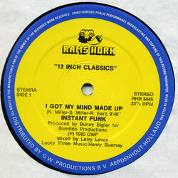 Instant Funk / Eddie Holman I Got My Mind Made Up / This Will Be A Night To Remember USED VINYL 12INCH 33 S RPM