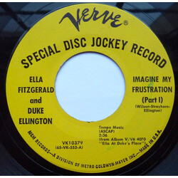 Ella Fitzgerald / Duke Ellington Imagine My Frustration USED VINYL 7INCH 45 RPM SINGLE PROMO