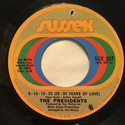 Presidents 5-10-15-20 (25-30 Years Of Love) VINYL 7" USED
