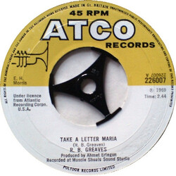 R.B. Greaves Take A Letter Maria USED VINYL 7INCH 45 RPM SINGLE
