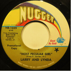 Larry & Lynda Most Peculiar Girl USED VINYL 7INCH 45 RPM PROMO