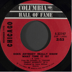 Chicago (2) Does Anybody Really Know What Time It Is? / Free USED VINYL 7INCH 45 RPM REISSUE