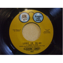 Claudine Longet Love Is Blue (L'amour Est Bleu) / The Look Of Love USED VINYL 7INCH 45 RPM SINGLE REISSUE