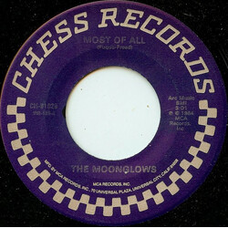 The Moonglows Most Of All USED VINYL 7INCH 45 RPM REISSUE