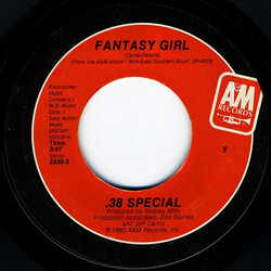 38 Special (2) Fantasy Girl USED VINYL 7INCH 45 RPM SINGLE STYRENE STEREO