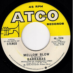 Barrabas Mellow Blow / Checkmate USED VINYL 7INCH 45 RPM
