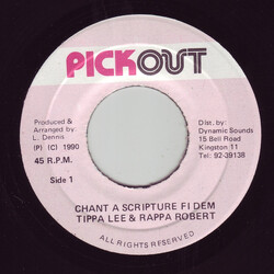 Tippa Lee / Rappa Robert Chant A Scripture Fi Dem USED VINYL 7INCH 45 RPM