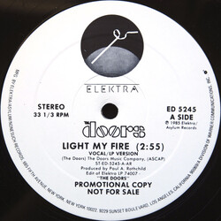 The Doors Light My Fire USED VINYL 12INCH 33 S RPM PROMO