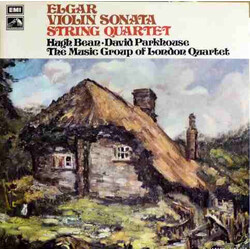 Sir Edward Elgar / Hugh Bean / David Parkhouse / The Music Group Of London Violin Sonata / String Quartet Vinyl LP USED