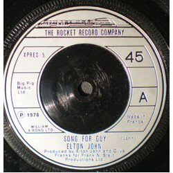 Elton John Song For Guy USED VINYL 7INCH 45 RPM SINGLE