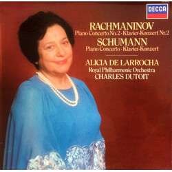 Alicia De Larrocha / Charles Dutoit Rachmaninov Piano Concerto No. 2 / Schuman Piano Concerto Vinyl LP USED