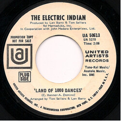 The Electric Indian Land Of 1000 Dances / Geronimo USED VINYL 7INCH 45 RPM PROMO STYRENE