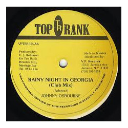 Johnny Osbourne Rainy Night In Georgia USED VINYL 12INCH 45 RPM MAXI-SINGLE