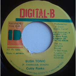 Cutty Ranks Bush Tonic USED VINYL 7INCH 45 RPM