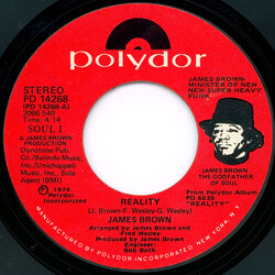 James Brown Reality / I Need Your Love So Bad USED VINYL 7INCH 45 RPM STYRENE STEREO
