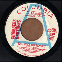 The Chambers Brothers Love, Peace And Happiness / If You Want Me To Vinyl 7" USED