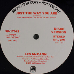 Les McCann Just The Way You Are Vinyl 12" USED