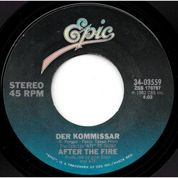 After The Fire Der Kommissar USED VINYL 7INCH 45 RPM SINGLE STYRENE