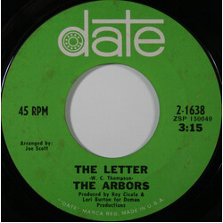 The Arbors The Letter USED VINYL 7INCH SINGLE 45 RPM