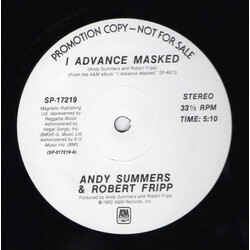 Andy Summers / Robert Fripp I Advance Masked USED VINYL 12INCH PROMO 33 S RPM