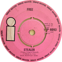 Free Stealer USED VINYL 7INCH 45 RPM