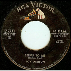 Roy Orbison Seems To Me / Sweet And Innocent USED VINYL 7INCH 45 RPM