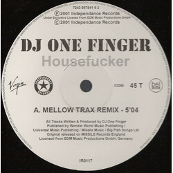 DJ One Finger Housefucker USED VINYL 12INCH