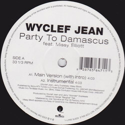 Wyclef Jean / Missy Elliott Party To Damascus USED VINYL 12INCH PROMO 33 S RPM