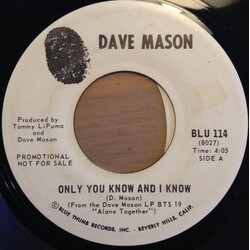 Dave Mason Only You Know And I Know USED VINYL 7INCH PROMO