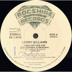 Lenny Williams Love Soldier USED VINYL 12INCH 33 S RPM PROMO