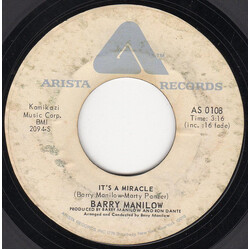 Barry Manilow It's A Miracle USED VINYL 7INCH 45 RPM SINGLE