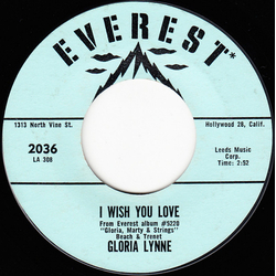 Gloria Lynne I Wish You Love Vinyl 7" USED