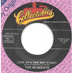 The Moments Love On A Two Way Street Vinyl 7" USED
