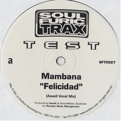 Mambana Felicidad USED VINYL 12INCH TEST PRESSING