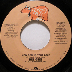 Bee Gees How Deep Is Your Love / Can't Keep A Good Man Down Vinyl 7" USED