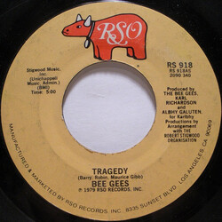 Bee Gees Tragedy USED VINYL 7INCH 45 RPM SINGLE STYRENE STEREO