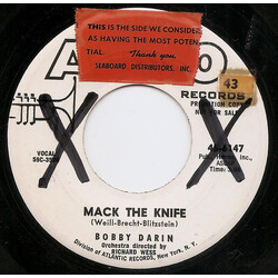 Bobby Darin Mack The Knife USED VINYL 7INCH 45 RPM SINGLE PROMO