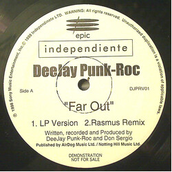 Deejay Punk-Roc Far Out USED VINYL 12INCH PROMO