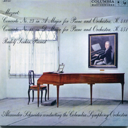 Wolfgang Amadeus Mozart / Rudolf Serkin / Alexander Schneider / Columbia Symphony Orchestra Concerto No. 23 In A Major For Piano And Orchestra K. 488,