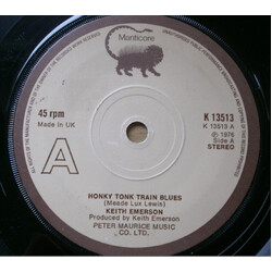 Keith Emerson Honky Tonk Train Blues USED VINYL 7INCH 45 RPM SINGLE