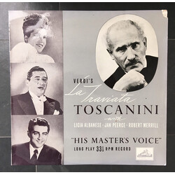 Giuseppe Verdi / Arturo Toscanini / Licia Albanese / Jan Peerce / Robert Merrill La Traviata Vinyl LP USED
