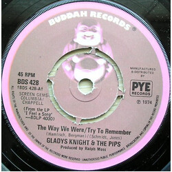Gladys Knight And The Pips The Way We Were / Try To Remember VINYL 7" USED