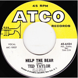 Ted Taylor Help The Bear / Thank You For Helping Me See The Light USED VINYL 7INCH 45 RPM SINGLE